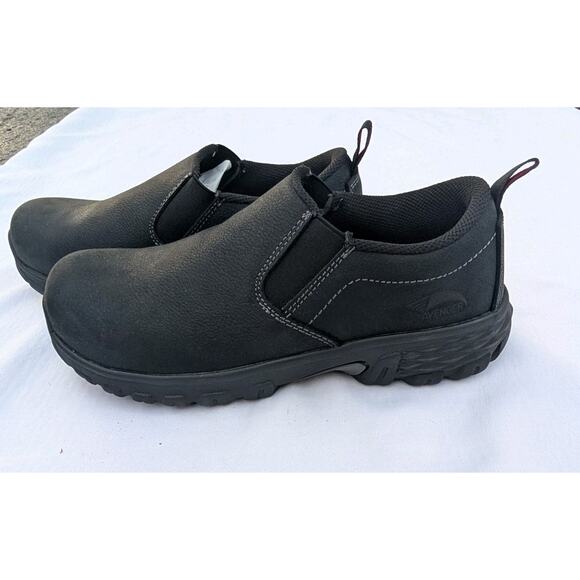 Avenger Women's Flight Slip-On Composite Toe ESD Work Shoe Sz 9.5 Black - A7046 - Picture 2 of 8